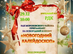 Артисты и творческие коллективы Районного Дома культуры поздравят морозовчан большим новогодним концертом