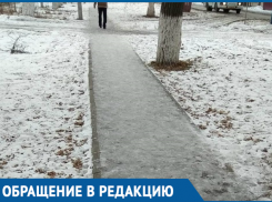 Неужели нельзя хотя бы песком посыпать, - морозовчанка и скользких тротуарах