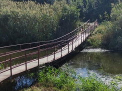 Пешеходный мост на улице Макаренко в Морозовске открыли после ремонта