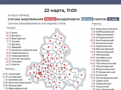 22 марта: в Морозовском районе зарегистрировали еще 14 заболевших коронавирусом