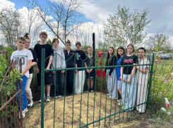 В преддверии Дня Победы морозовская молодежь убрала захоронения участников ВОВ