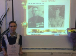 Ученица 10 класса Ново-Павловской школы приняла участие в конкурсе «Парад героев Великой Отечественных войны»