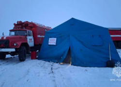 На трассе Морозовск-Волгодонск развернули пункты обогрева для водителей
