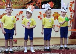 Веселый спортивный праздник приготовили для мам воспитанники детского сада "Солнышко"