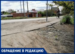 Морозовчанку возмутил установленный в неудачном месте столб
