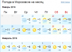 Крещенские морозы придут в Морозовск с опозданием почти в неделю