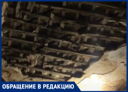 Потолок обвалился и чуть не задел моего мужа, - жительница дома №64 на улице Истомина в Морозовске