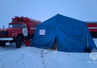На трассе Морозовск-Волгодонск развернули пункты обогрева для водителей