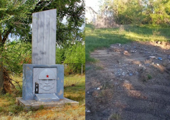 В преддверии Дня Победы снесли единственный памятник солдатам ВОВ в хуторе Морозовского района 