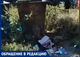 Из бака мусор вывезли, а всё вокруг оставили: жительница хутора Грузинов пожаловалась на водителя мусоровоза