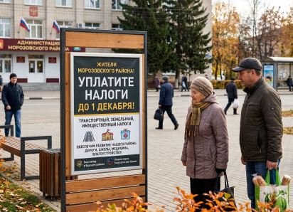 Жителям Морозовского района напомнили о сроке уплаты налогов
