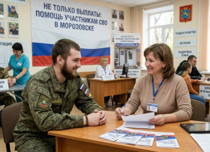 Не только выплаты: на какую помощь могут рассчитывать участники СВО и их семьи в Морозовске 