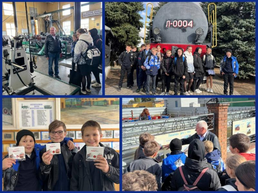Семиклассники из школы №6 посетили морозовское локомотивное депо в рамках всероссийской акции «Неделя без турникетов»