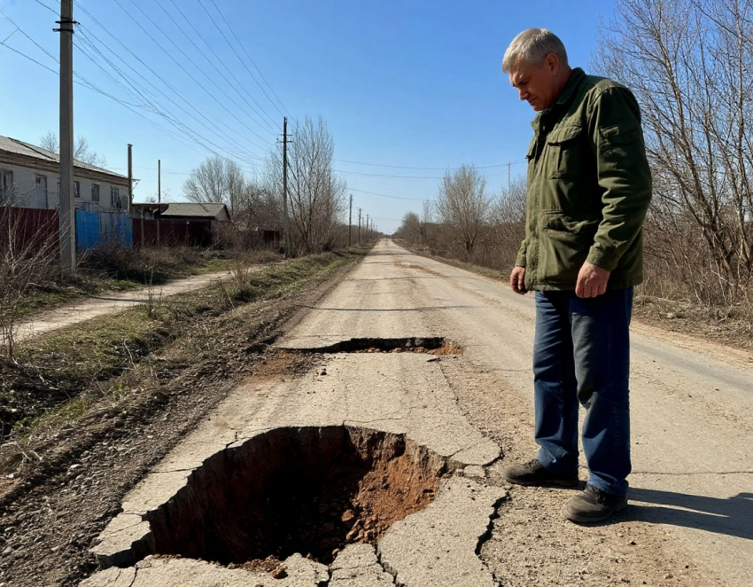 После жалобы жителя и вмешательства прокуратуры в Морозовске отремонтировали разбитую дорогу