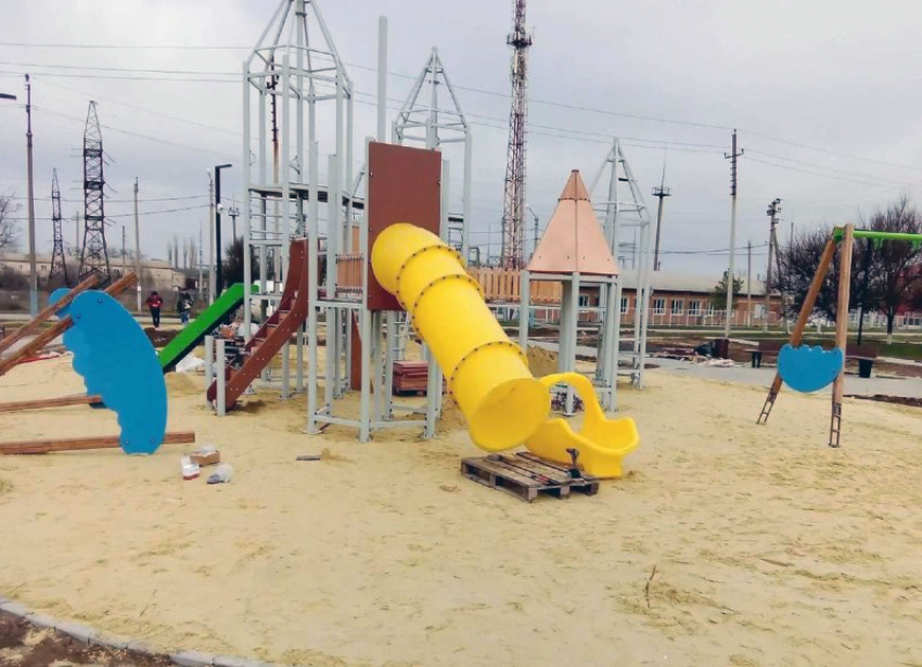 Общественная территория на Космическом, 3 готова на 99% 