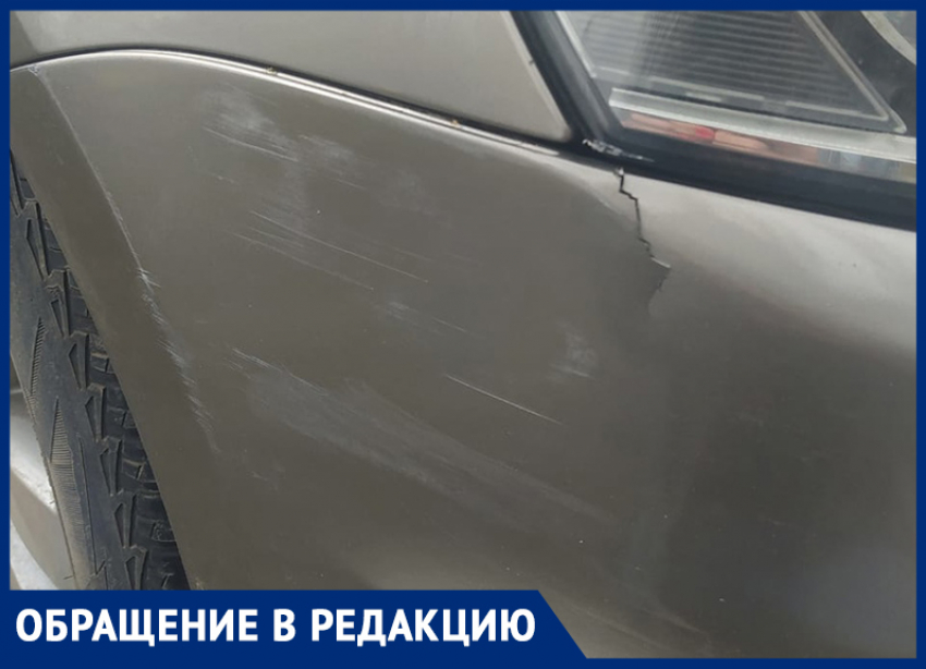 Помогите найти виновника: на улице Истомина у Volkswagen Passat сломали бампер
