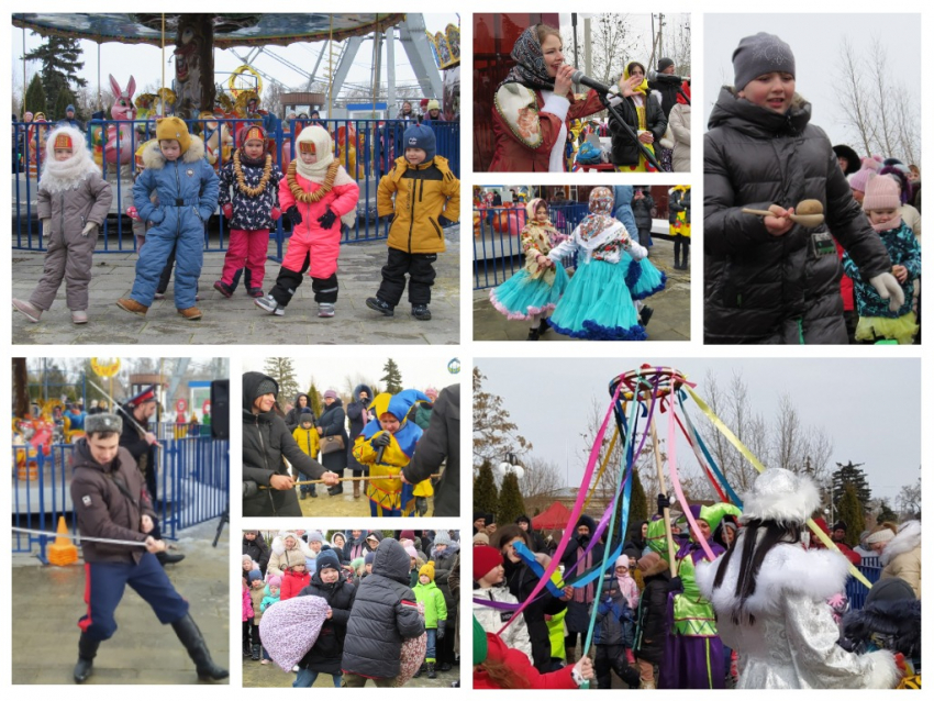 Масленичные гуляния в парке Морозовска прошли с веселыми конкурсами, танцами и угощениями