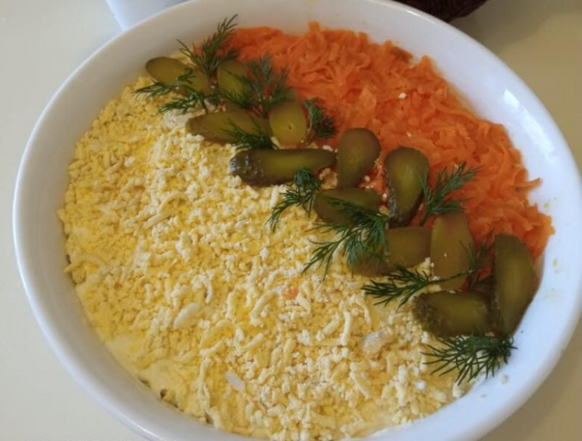 Вкусно и полезно: рецептом салата с куриной печенью поделилась морозовчанка Ирина Горбачева